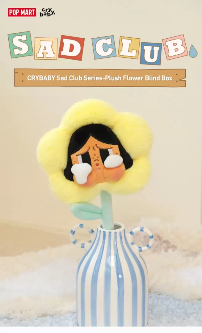 Série CRYBABY Sad Club – Caixa surpresa de flores de pelúcia