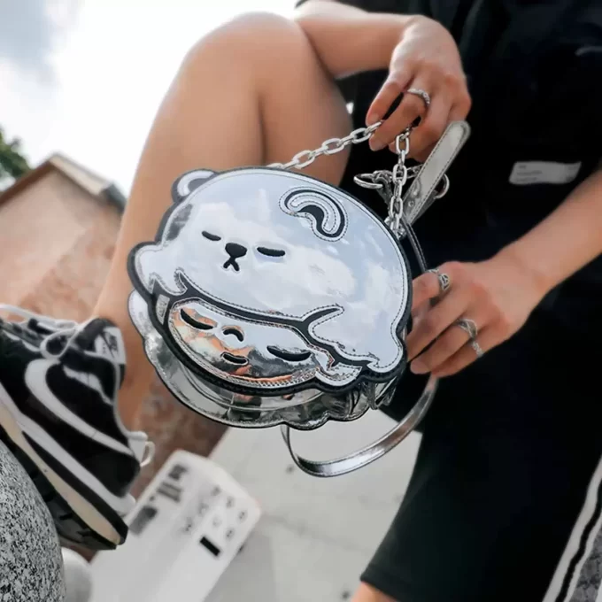 Série de aquário DIMOO – Bolsa mensageiro (urso polar)