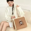 Série de bolsas clássicas – Bolsa de pelúcia LABUBU (marrom)