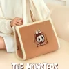 Série de bolsas clássicas – Bolsa de pelúcia LABUBU (marrom)