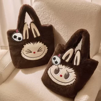 Série de bolsas clássicas – Bolsa de pelúcia reversível LABUBU