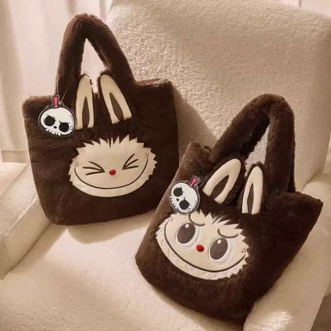 Série de bolsas clássicas – Bolsa de pelúcia reversível LABUBU