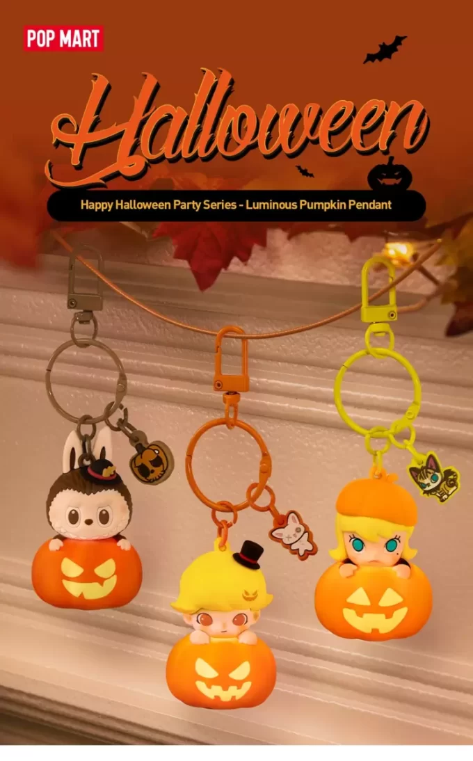 Série Festa de Halloween Feliz – Pingente de Abóbora Luminoso
