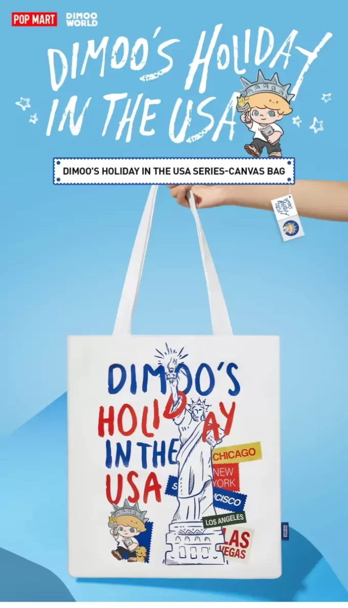 SÉRIE FÉRIAS NOS EUA DE DIMOO – Bolsa de lona