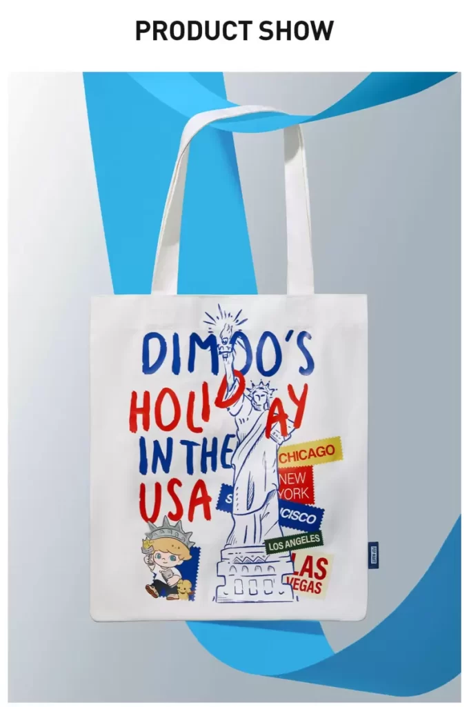 SÉRIE FÉRIAS NOS EUA DE DIMOO – Bolsa de lona