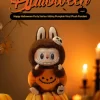 Série Happy Halloween Party – Pingente de pelúcia de vinil com abóbora sentada
