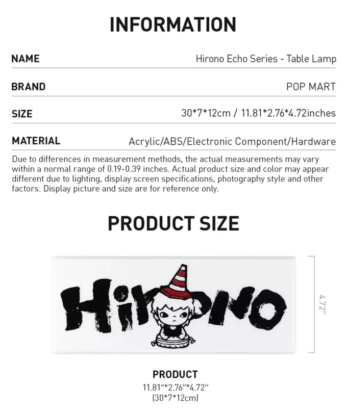 Série Hirono Echo – Luminária de Mesa