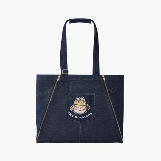 SÉRIE OS MONSTROS CAEM NA NATUREZA – Bolsa Avental Jeans