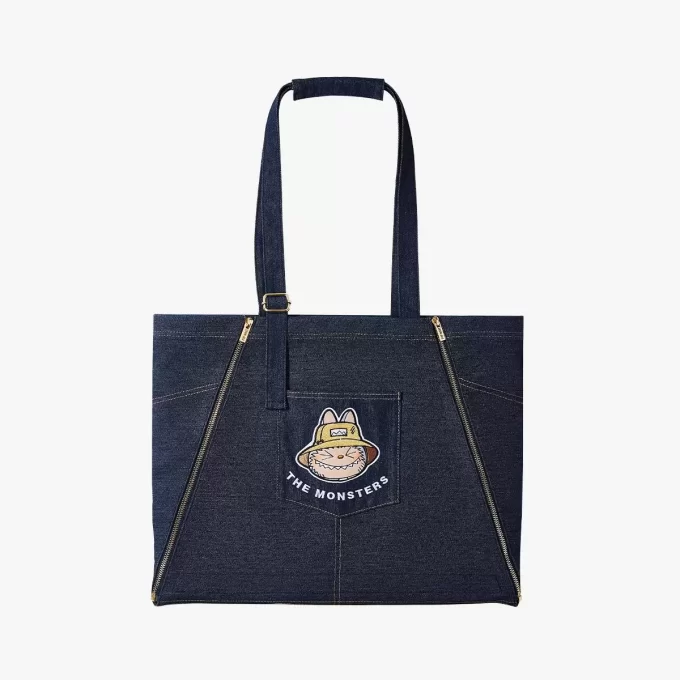 SÉRIE OS MONSTROS CAEM NA NATUREZA – Bolsa Avental Jeans