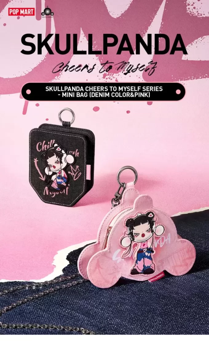 SÉRIE SKULLPANDA CHEERS TO MYSELF – Mini Bolsa