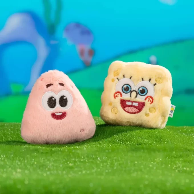 Suporte para celular com fundo de biquíni do Bob Esponja