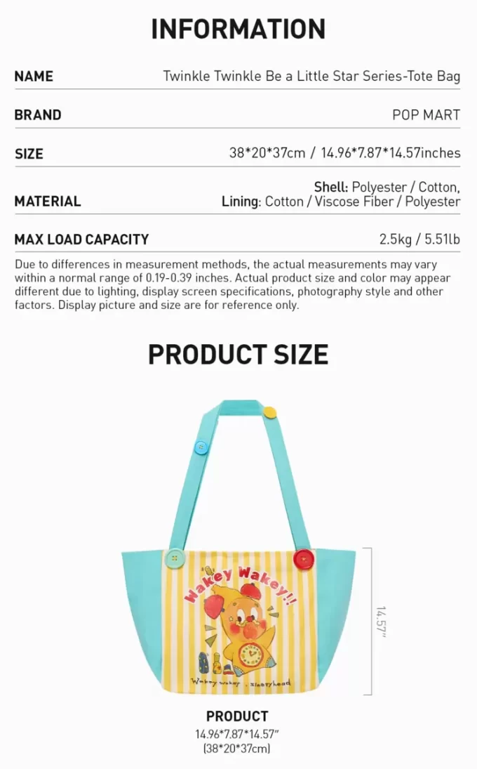 Twinkle Twinkle Be A Little Star Series – Bolsa Tote