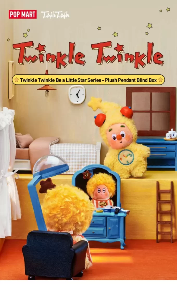 Twinkle Twinkle Be A Little Star Series – Caixa surpresa com pingente de pelúcia