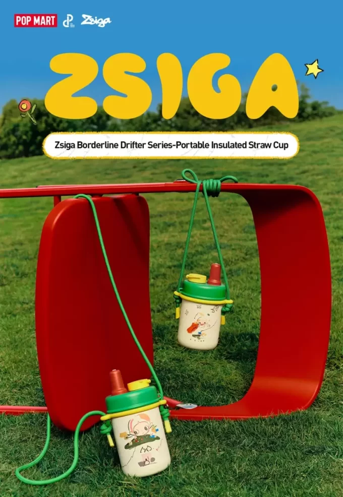 Zsiga Borderline Drifter Series – Copo de canudo portátil com isolamento térmico