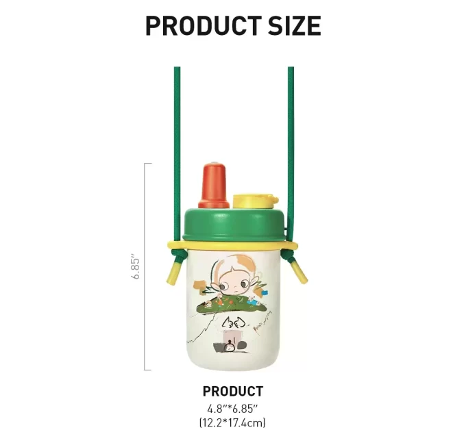 Zsiga Borderline Drifter Series – Copo de canudo portátil com isolamento térmico
